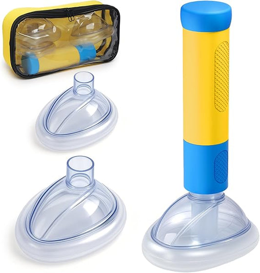 2 Masks of Portable Assist Kit Choking Rescue Device Home Kit with Storage Bag