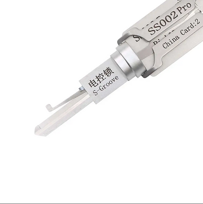 SS002 PRO 5-pin 2in1 Flat milling single slot cutting lock pick decoder house tool
