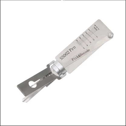 SS002 PRO 5-pin 2in1 Flat milling single slot cutting lock pick decoder house tool