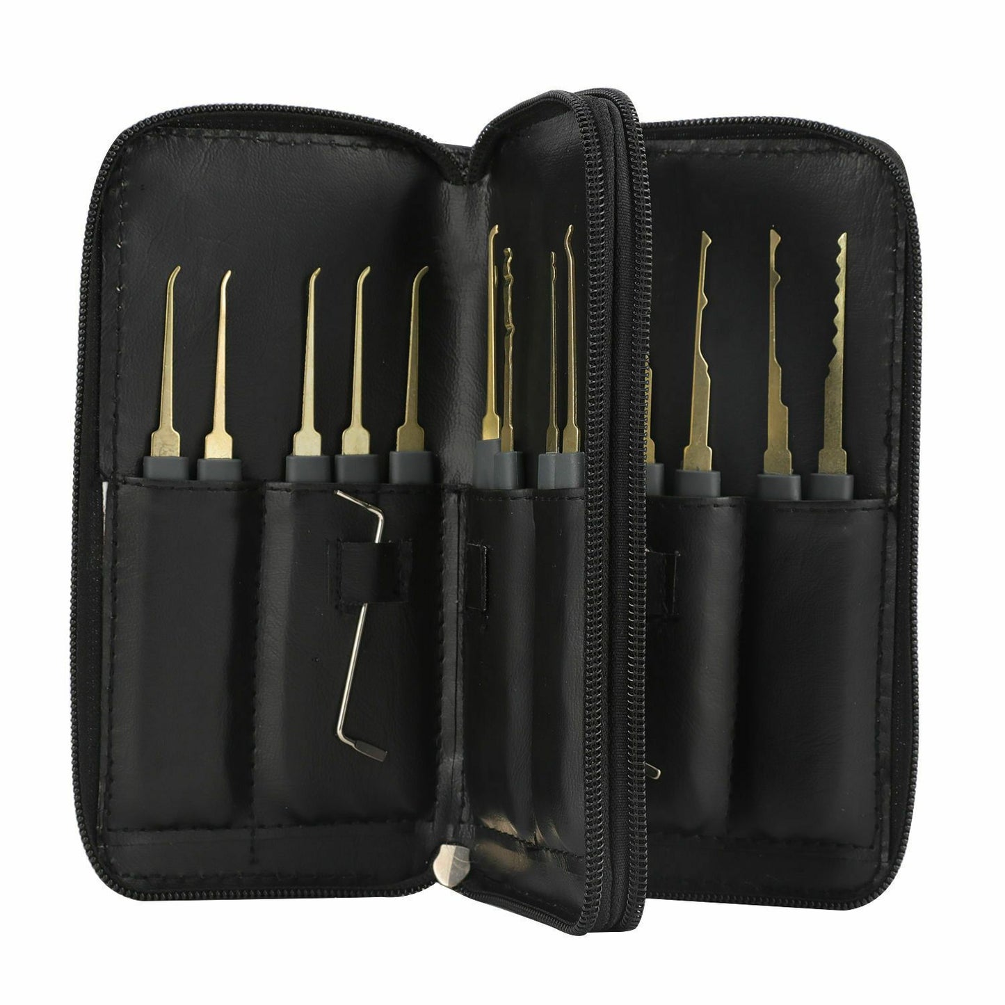 GOSO 24 Piece Lock Pick Set + Transparent Practice Padlock Bundle