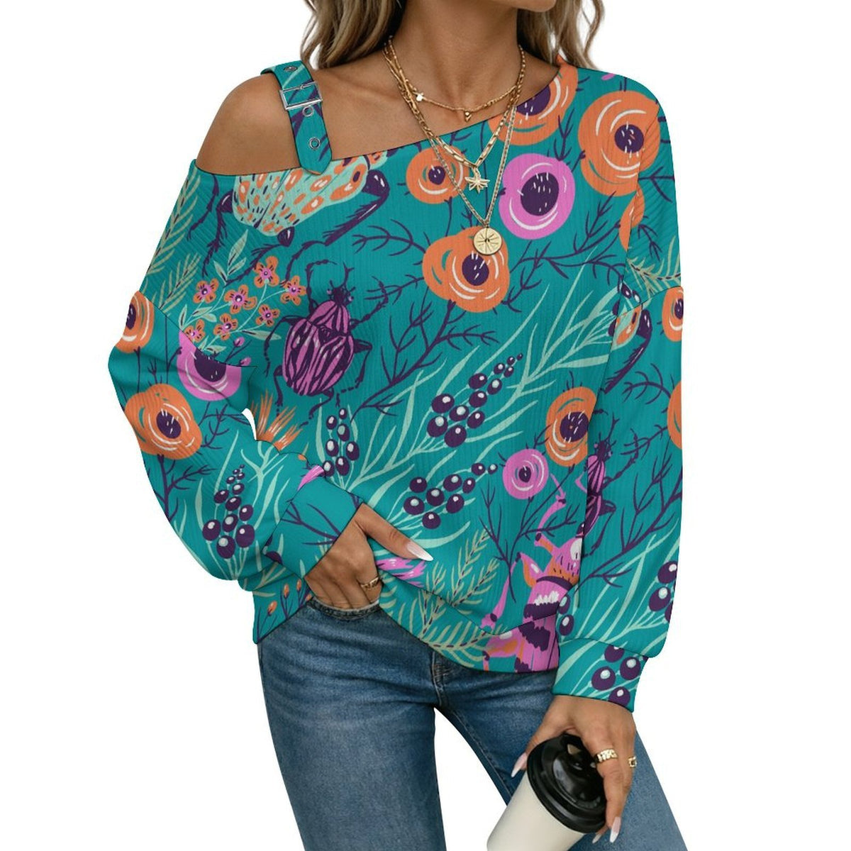 Off-the-shoulder Sweaterwomens-off-shoulder-knit-sweater