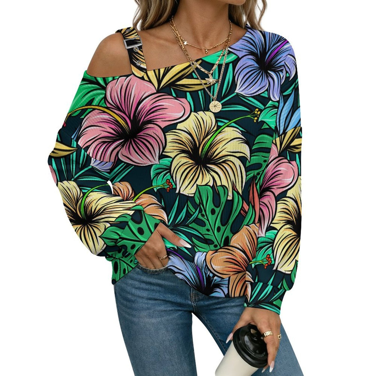 Off-the-shoulder Sweaterwomens-off-shoulder-knit-sweater