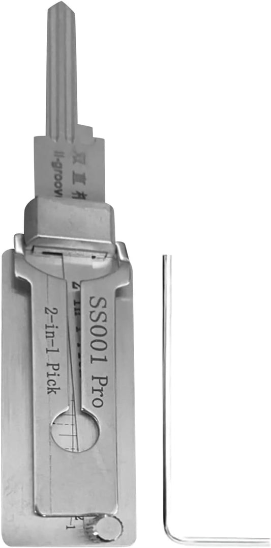 SS001 Pro 2 in 1 Precision for Civilian Use Hook and Pick Set Stainless Maintenance Repair Kits Heavy Duty Hand Tools