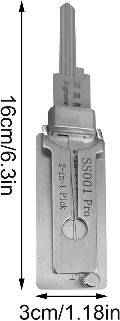 SS001 Pro 2 in 1 Precision for Civilian Use Hook and Pick Set Stainless Maintenance Repair Kits Heavy Duty Hand Tools