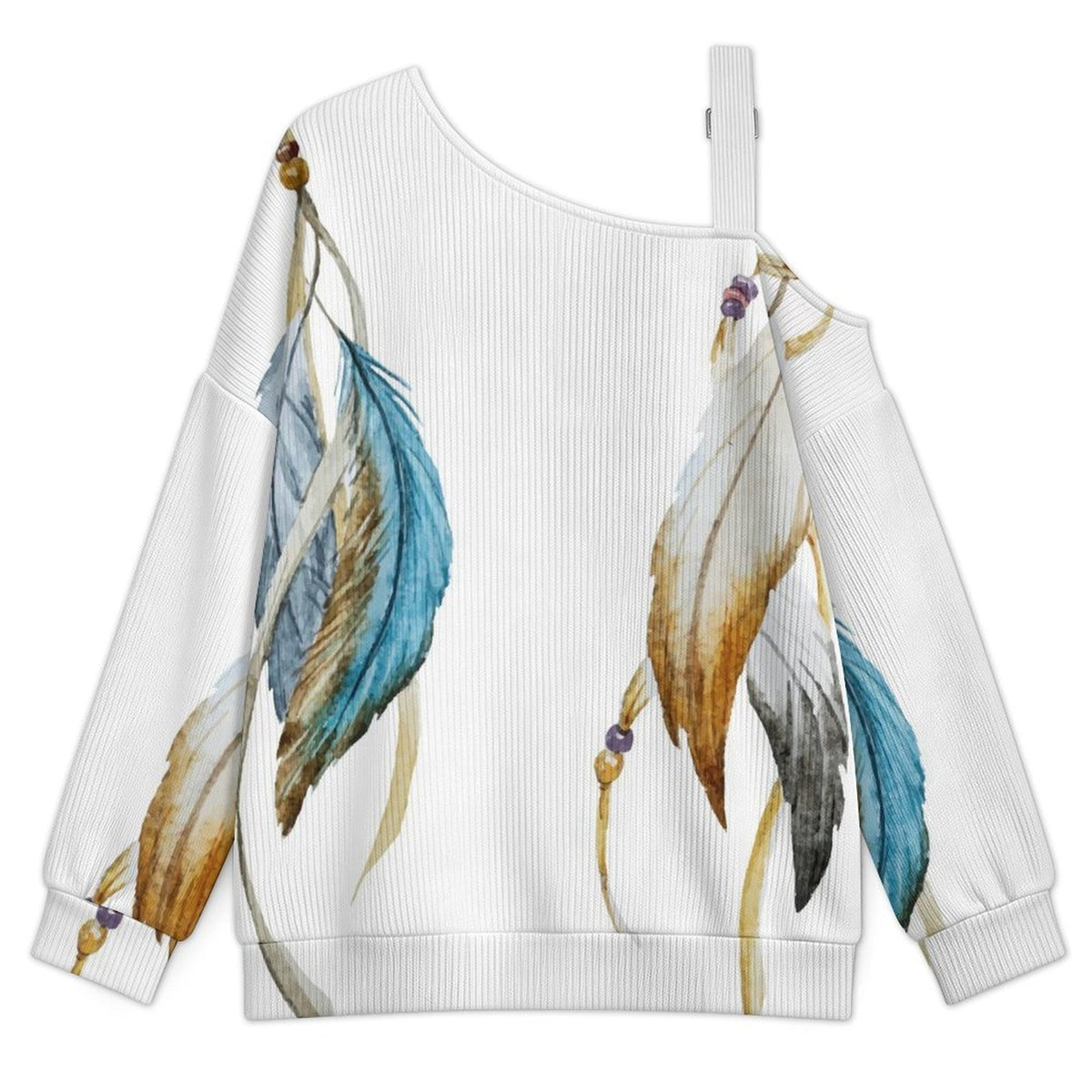 Women’s Off-Shoulder Knit Sweater Wing