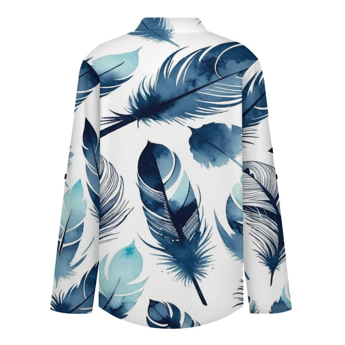 Stand-up Collar Long-sleeved Shirt 全幅定制  Customization Women’s V-Neck Blouses