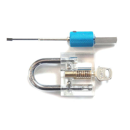 Clear Disc Detainer Practice Padlock Lock Pick Training Aid