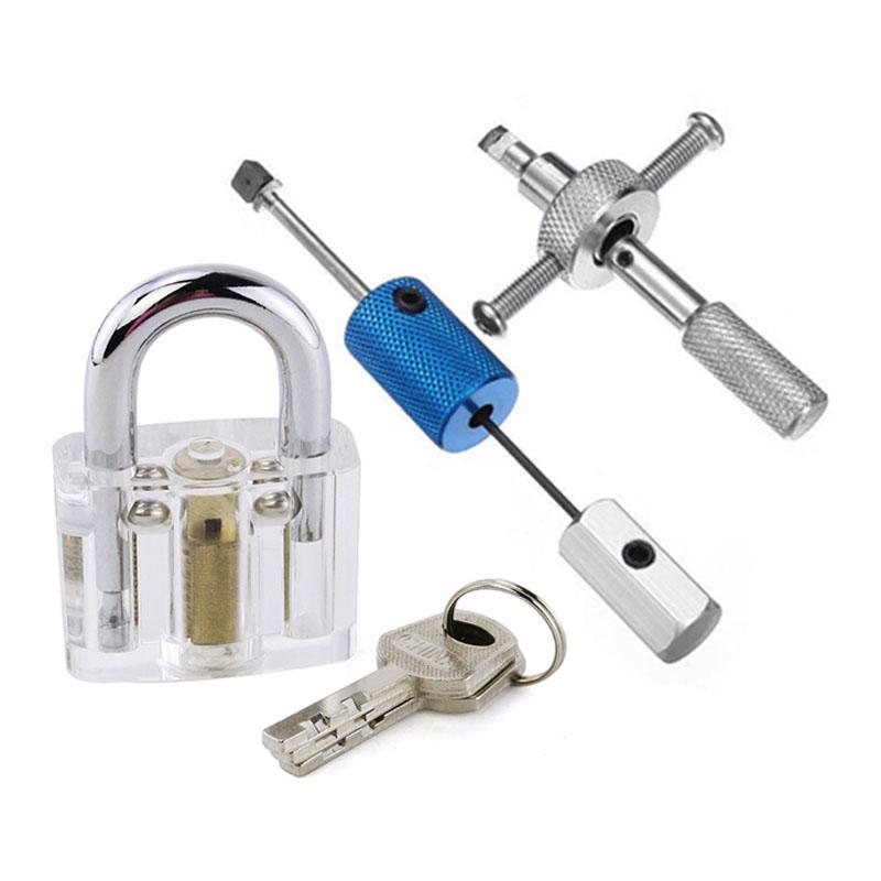 Clear Disc Detainer Practice Padlock Lock Pick Training Aid
