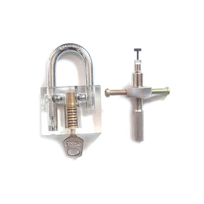 Clear Disc Detainer Practice Padlock Lock Pick Training Aid