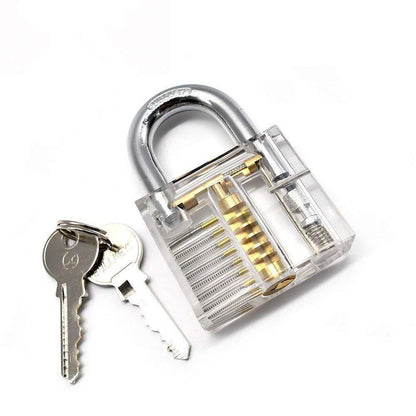 Clear Transparent Practice Locks - 5 Pack