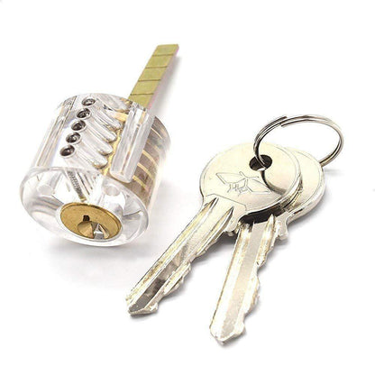 Clear Transparent Practice Locks - 5 Pack