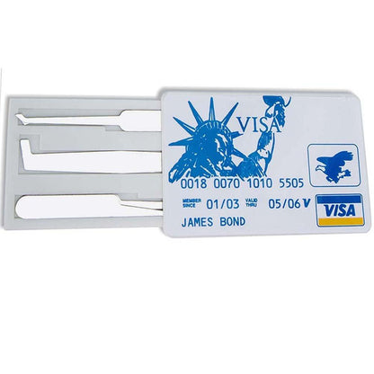 Credit Card Lock Pick Set "James Bond" (2 Pieces)
