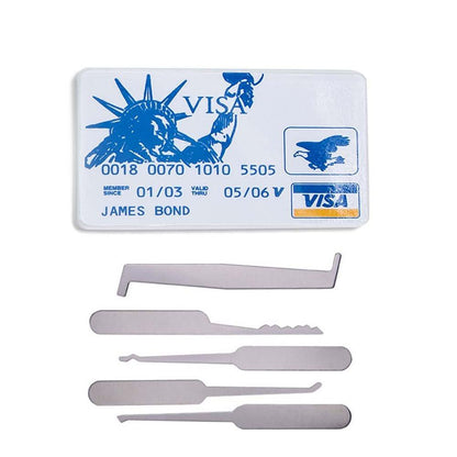 Credit Card Lock Pick Set "James Bond" (2 Pieces)