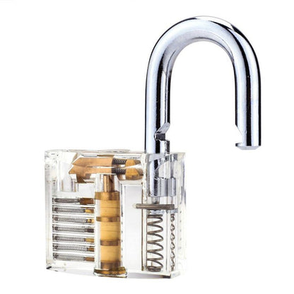 Clear Transparent Padlock Practice Lock