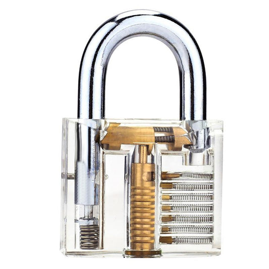 Clear Transparent Padlock Practice Lock