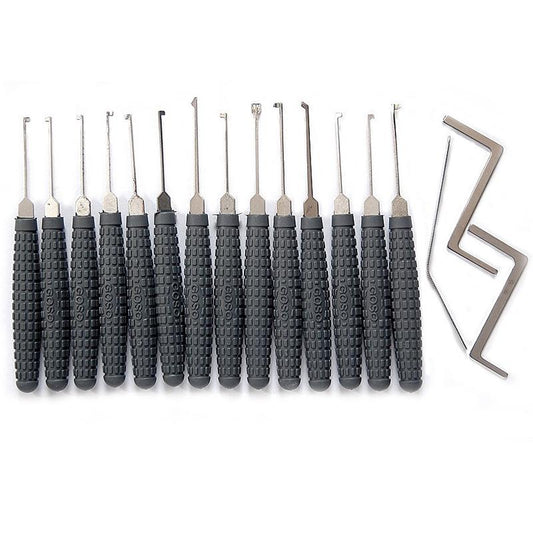 GOSO 14 Piece Dimple Lock Pick Set - Round Handle