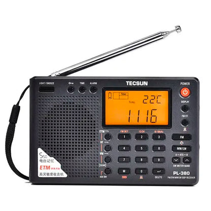 Tecsun PL380/XHDATA D109  DSP professional Radio FM/LW/SW/MW Digital Portable Full Band Stereo Good Sound Quality Receiver