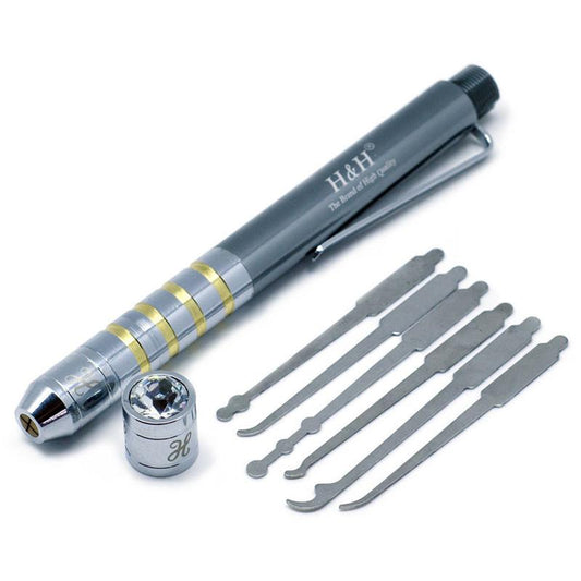 Diamond Concealed Lock Pick Pen - Secret Agent Spy Hidden Pick Set