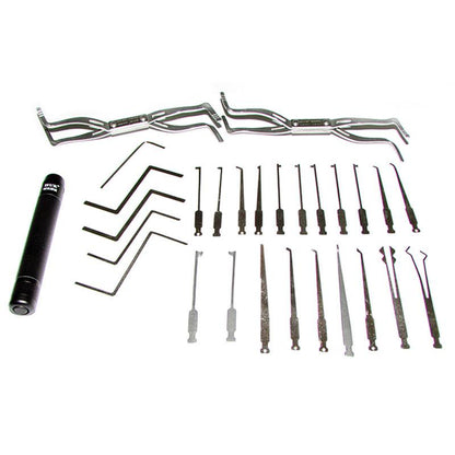 HUK 20 Lock Pick Set with LED – Interchangeable Handle