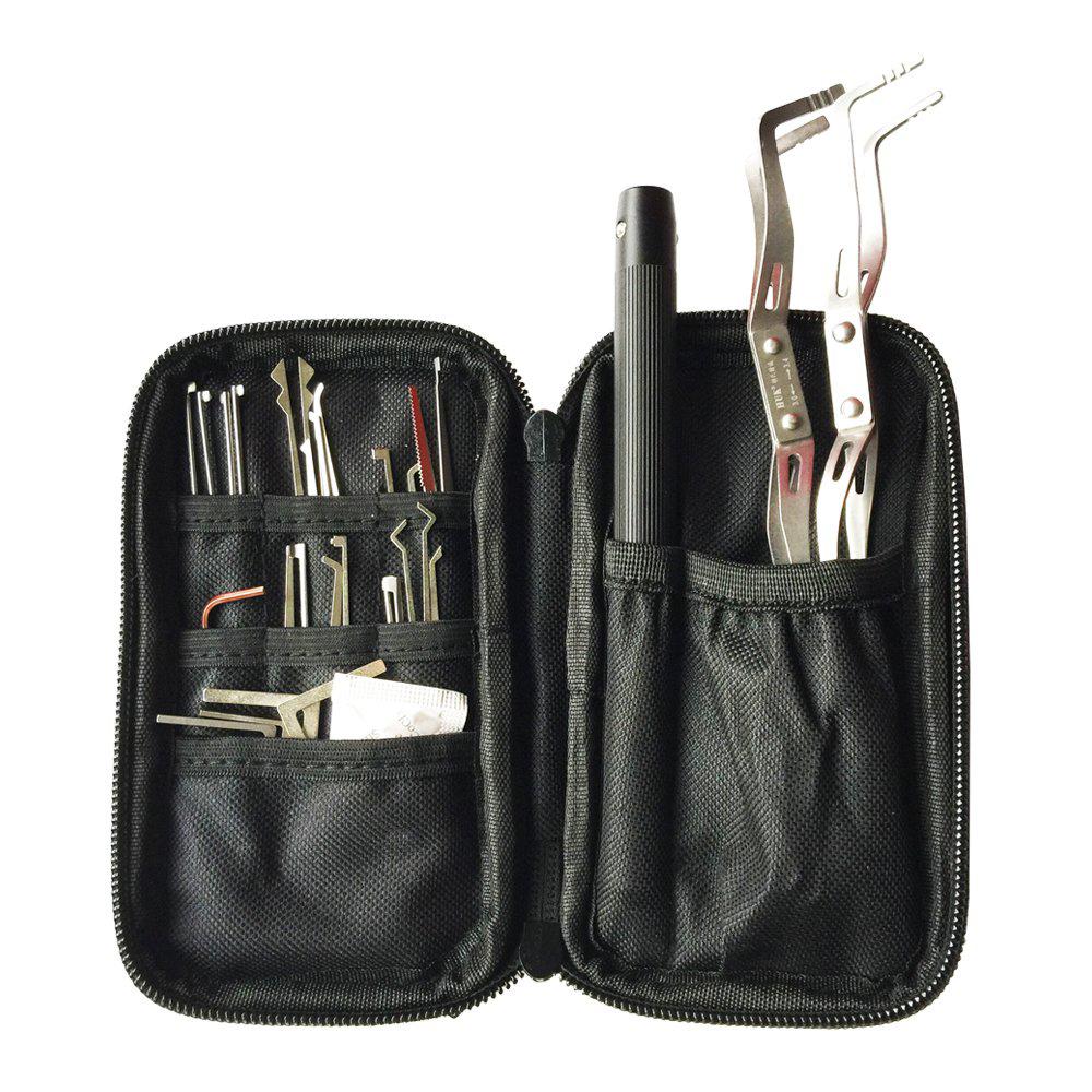 HUK 20 Lock Pick Set with LED – Interchangeable Handle
