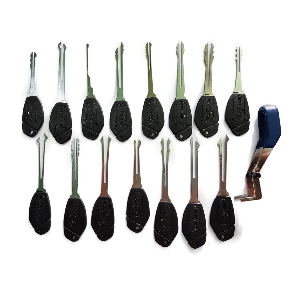 KLOM 15 Piece Wafer Lock Rake Pick Set