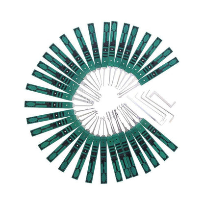 KLOM 32 Pieces Lock Pick Set (Leather Bag)