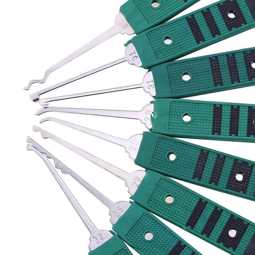 KLOM 32 Pieces Lock Pick Set (Leather Bag)