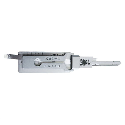 Mr. Li's Original Lishi KW1-L (Reverse Handing) 2-in-1 Pick & Decoder for 5-Pin Kwikset Keyway