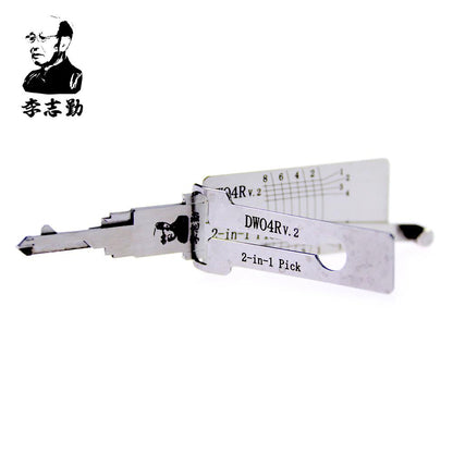 Mr. Li's Original Lishi DWO4R 2in1 Decoder and Pick for Chevrolet, Daewoo