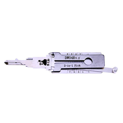 Mr. Li's Original Lishi DWO4R 2in1 Decoder and Pick for Chevrolet, Daewoo