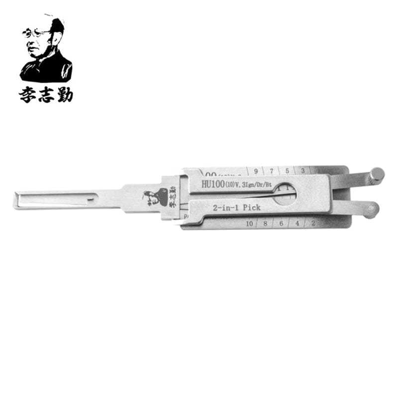 Mr. Li's Original Lishi HU100(10) 10-Cut 2in1 Decoder and Pick for GM, Cadillac, Chevrolet