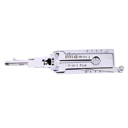 Mr. Li's Original Lishi HYN14R/HY15 2in1 Decoder and Pick for Hyundai, KIA