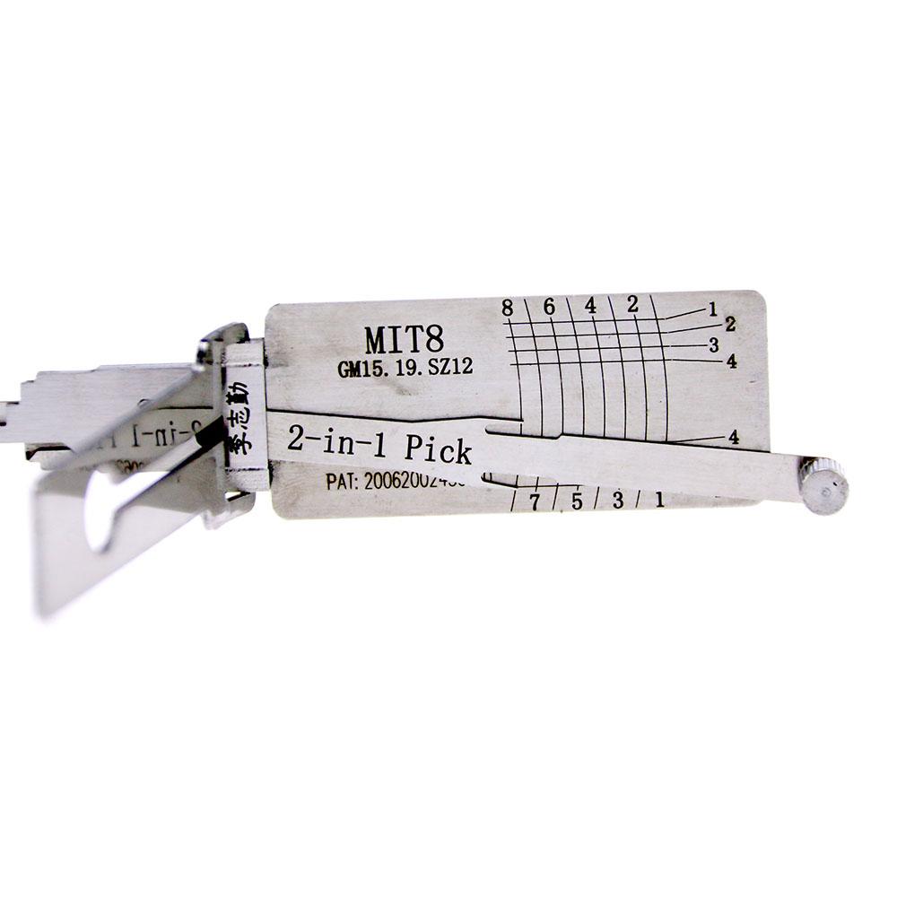 Mr. Li's Original Lishi MIT8 (GM15/GM19/SZ12) 2in1 Decoder and Pick for Mitsubishi