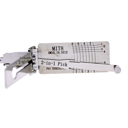 Mr. Li's Original Lishi MIT8 (GM15/GM19/SZ12) 2in1 Decoder and Pick for Mitsubishi