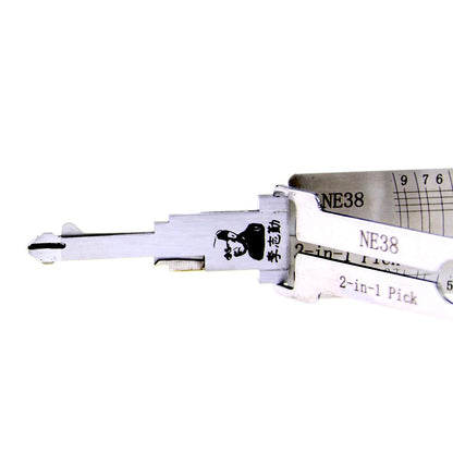 Mr. Li's Original Lishi NE38 2in1 Decoder and Pick for Rover, MG, Land Rover