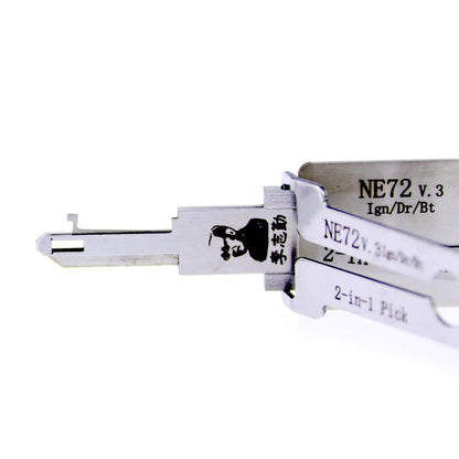 Mr. Li's Original Lishi NE72 2in1 Decoder and Pick for Peugeot, Citroen, Renault