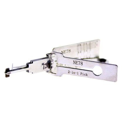 Mr. Li's Original Lishi NE78 2in1 Decoder and Pick for Peugeot