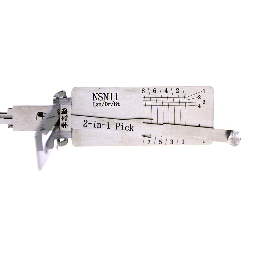 Mr. Li's Original Lishi NSN11 2in1 Decoder and Pick for Nissan, Ford, Subaru