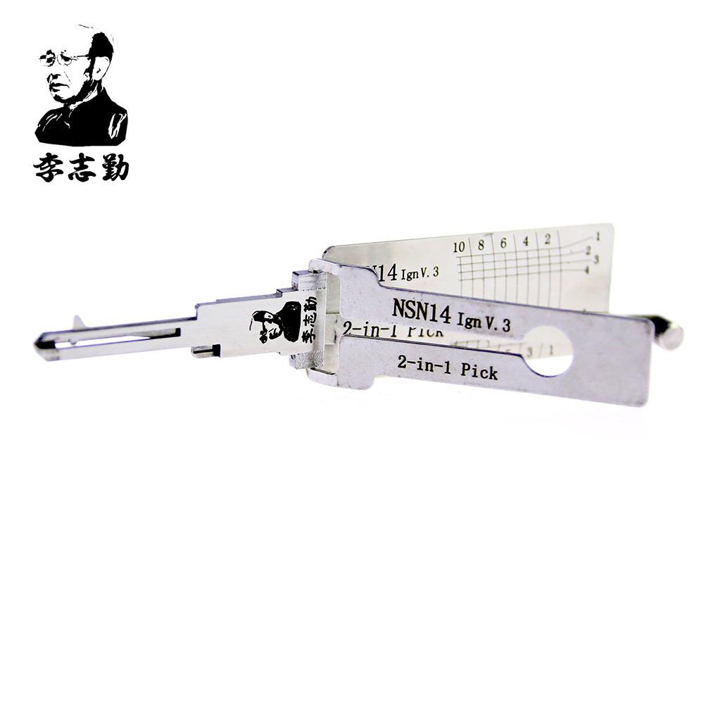 Mr. Li's Original Lishi NSN14 (Ignition) 2in1 Decoder and Pick for Nissan, Ford, Subaru