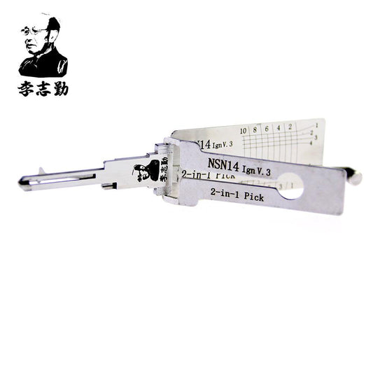 Mr. Li's Original Lishi NSN14 (Ignition) 2in1 Decoder and Pick for Nissan, Ford, Subaru