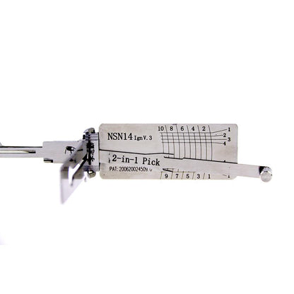 Mr. Li's Original Lishi NSN14 (Ignition) 2in1 Decoder and Pick for Nissan, Ford, Subaru