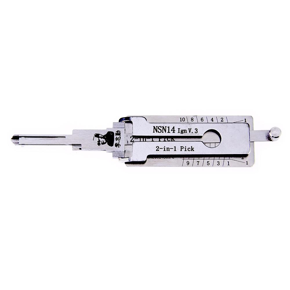 Mr. Li's Original Lishi NSN14 (Ignition) 2in1 Decoder and Pick for Nissan, Ford, Subaru