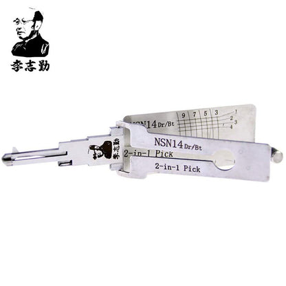 Mr. Li's Original Lishi NSN14 2in1 Decoder and Pick for Nissan, Ford, Subaru