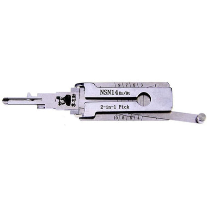 Mr. Li's Original Lishi NSN14 2in1 Decoder and Pick for Nissan, Ford, Subaru