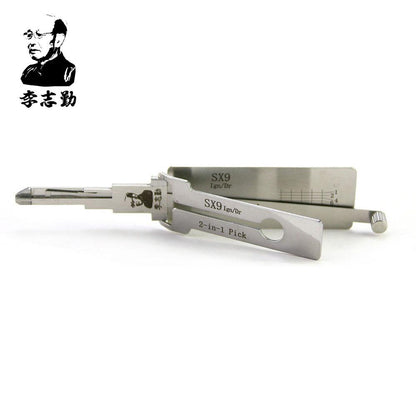Mr. Li's Original Lishi SX9 2in1 Decoder and Pick for Peugeot/Citroen