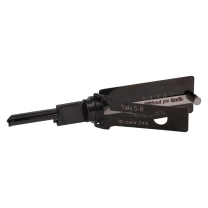 Lishi Style AKK Yale-5B 2-in-1 Pick & Decoder for YALE 5-Pin Euro Lock Cylinder