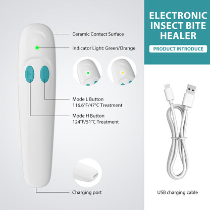 bug biteNew electric anti-itch device, a physical anti-itch tool to relieve the itch from mosquito bites