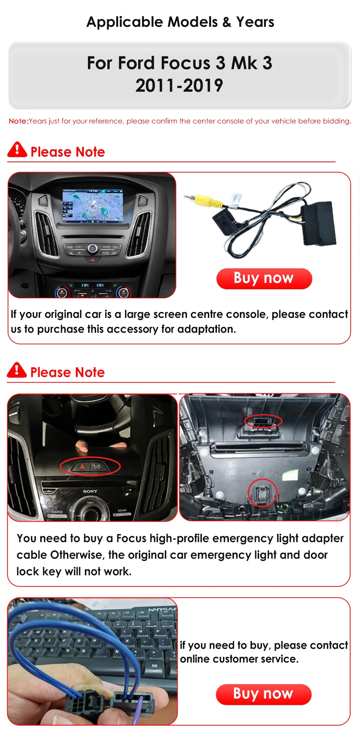 9.7"Carplay Android 13 Autoradio for Ford Focus 3 MK 3 2011-2019 Auto Multimedia player car intelligent systems radio GPS Stereo