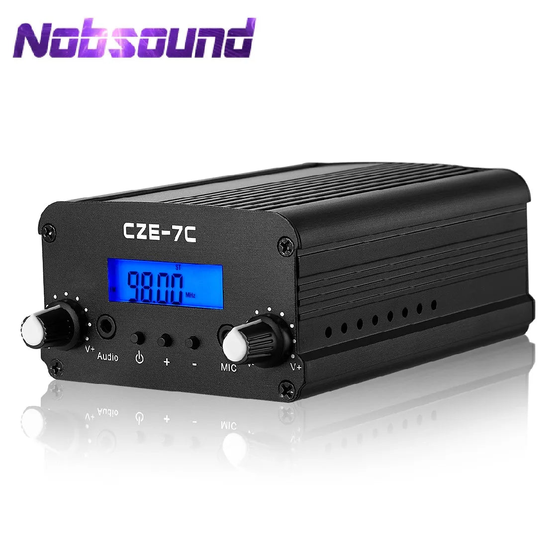 Nobsound 1W/7W Wireless FM Transmitter Broadcast Radio Station Audio-Sender for Church