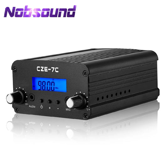 Nobsound 1W/7W Wireless FM Transmitter Broadcast Radio Station Audio-Sender for Church
